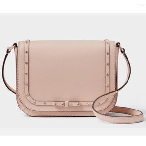 Kate Spade Large Carsen Laurel Way Jeweled Crossbody Rhinestone Light Pink